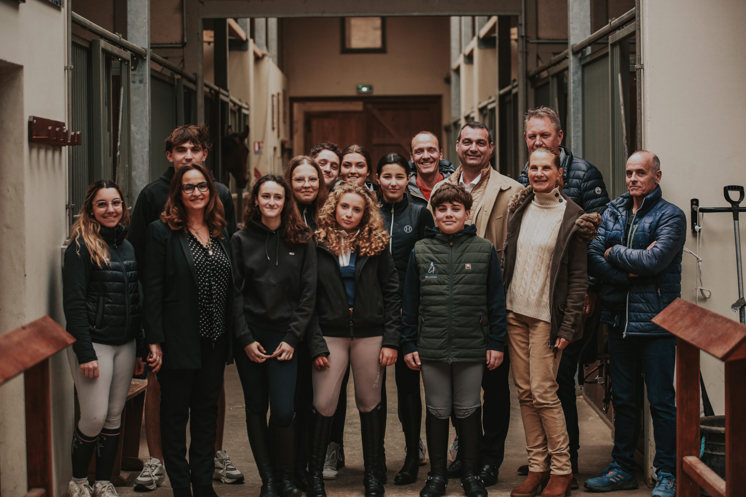 Les cavaliers de l’Académie réunis en équipe